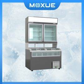 Two-door temperature combined freezer