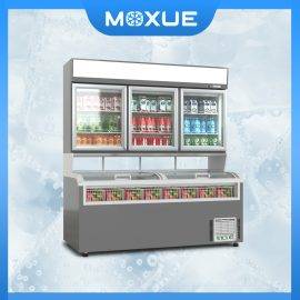 Three-door temperature combined freezer